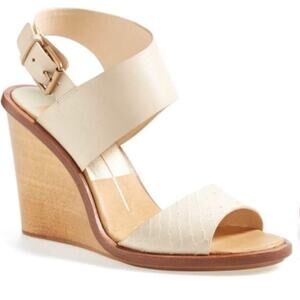 Dolce Vita tan wedge sandals leather size 7
